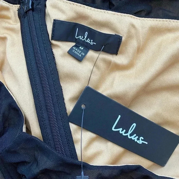 LULU’S | Already RSVP'd Black Ruched One-Shoulder Bodycon Dress Size M (NWT) - Picture 6 of 7